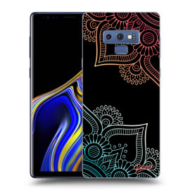 Picasee Silikónový čierny obal pre Samsung Galaxy Note 9 N960F - Flowers pattern