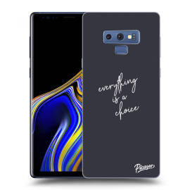 Picasee Silikónový čierny obal pre Samsung Galaxy Note 9 N960F - Everything is a choice