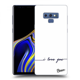 Picasee Silikónový čierny obal pre Samsung Galaxy Note 9 N960F - I love you