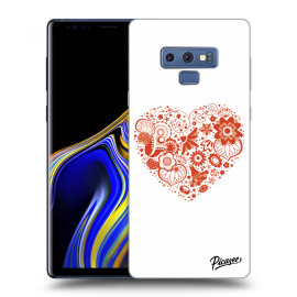 Picasee Silikónový čierny obal pre Samsung Galaxy Note 9 N960F - Big heart