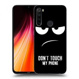 Picasee Silikónový čierny obal pre Xiaomi Redmi Note 8T - Don't Touch My Phone