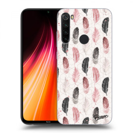 Picasee Silikónový čierny obal pre Xiaomi Redmi Note 8T - Feather 2