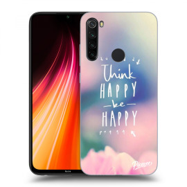 Picasee Silikónový čierny obal pre Xiaomi Redmi Note 8T - Think happy be happy