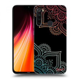 Picasee Silikónový čierny obal pre Xiaomi Redmi Note 8T - Flowers pattern