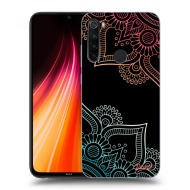 Picasee Silikónový čierny obal pre Xiaomi Redmi Note 8T - Flowers pattern - cena, porovnanie