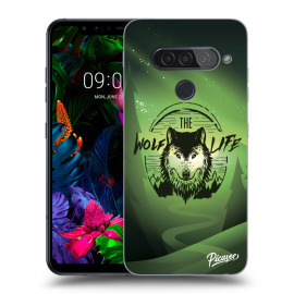 Picasee Silikónový prehľadný obal pre LG G8s ThinQ - Wolf life