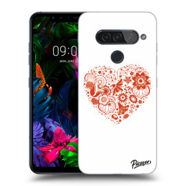 Picasee Silikónový prehľadný obal pre LG G8s ThinQ - Big heart