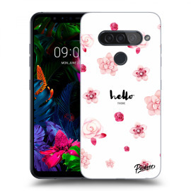 Picasee Silikónový prehľadný obal pre LG G8s ThinQ - Hello there