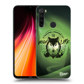 Picasee Silikónový čierny obal pre Xiaomi Redmi Note 8T - Wolf life