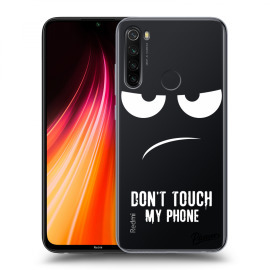 Picasee Silikónový prehľadný obal pre Xiaomi Redmi Note 8T - Don't Touch My Phone