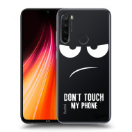 Picasee Silikónový prehľadný obal pre Xiaomi Redmi Note 8T - Don't Touch My Phone - cena, porovnanie