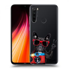 Picasee Silikónový prehľadný obal pre Xiaomi Redmi Note 8T - French Bulldog