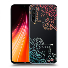 Picasee Silikónový prehľadný obal pre Xiaomi Redmi Note 8T - Flowers pattern