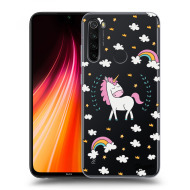 Picasee Silikónový prehľadný obal pre Xiaomi Redmi Note 8T - Unicorn star heaven - cena, porovnanie