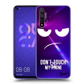 Picasee Silikónový prehľadný obal pre Huawei Nova 5T - Don't Touch My Phone