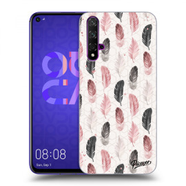 Picasee Silikónový prehľadný obal pre Huawei Nova 5T - Feather 2