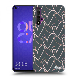 Picasee Silikónový prehľadný obal pre Huawei Nova 5T - Lots of love