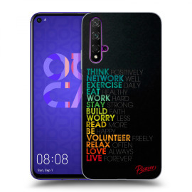 Picasee Silikónový prehľadný obal pre Huawei Nova 5T - Motto life