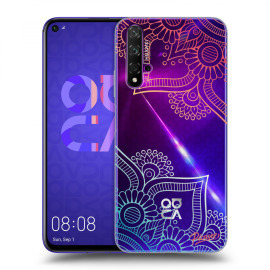 Picasee Silikónový prehľadný obal pre Huawei Nova 5T - Flowers pattern