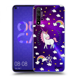 Picasee Silikónový prehľadný obal pre Huawei Nova 5T - Unicorn star heaven