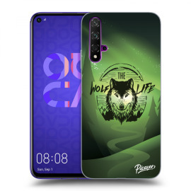 Picasee Silikónový prehľadný obal pre Huawei Nova 5T - Wolf life