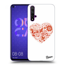 Picasee Silikónový prehľadný obal pre Huawei Nova 5T - Big heart