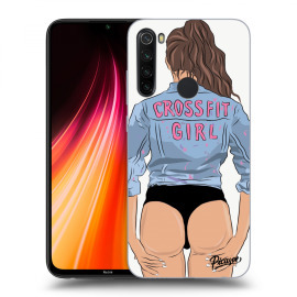 Picasee Silikónový prehľadný obal pre Xiaomi Redmi Note 8T - Crossfit girl - nickynellow