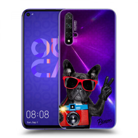 Picasee Silikónový prehľadný obal pre Huawei Nova 5T - French Bulldog