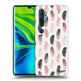 Picasee Silikónový čierny obal pre Xiaomi Mi Note 10 (Pro) - Feather 2