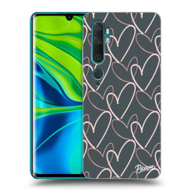 Picasee Silikónový čierny obal pre Xiaomi Mi Note 10 (Pro) - Lots of love