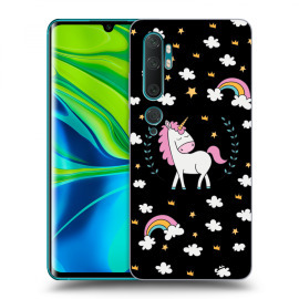 Picasee Silikónový čierny obal pre Xiaomi Mi Note 10 (Pro) - Unicorn star heaven