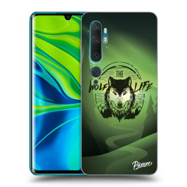 Picasee Silikónový prehľadný obal pre Xiaomi Mi Note 10 (Pro) - Wolf life