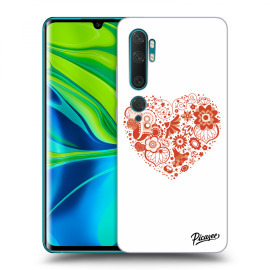 Picasee Silikónový prehľadný obal pre Xiaomi Mi Note 10 (Pro) - Big heart