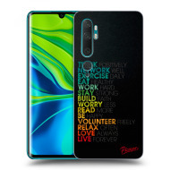 Picasee Silikónový čierny obal pre Xiaomi Mi Note 10 (Pro) - Motto life - cena, porovnanie