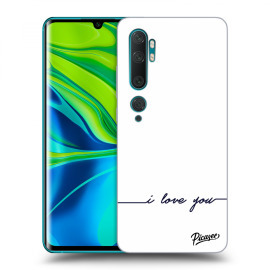 Picasee Silikónový čierny obal pre Xiaomi Mi Note 10 (Pro) - I love you