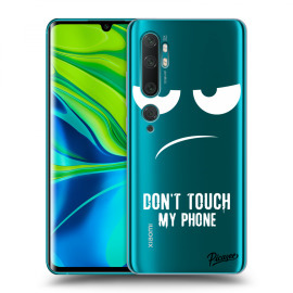 Picasee Silikónový prehľadný obal pre Xiaomi Mi Note 10 (Pro) - Don't Touch My Phone