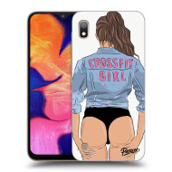 Picasee Silikónový prehľadný obal pre Samsung Galaxy A10 A105F - Crossfit girl - nickynellow - cena, porovnanie