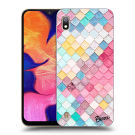 Picasee Silikónový prehľadný obal pre Samsung Galaxy A10 A105F - Colorful roof