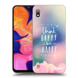 Picasee Silikónový prehľadný obal pre Samsung Galaxy A10 A105F - Think happy be happy