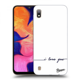 Picasee Silikónový prehľadný obal pre Samsung Galaxy A10 A105F - I love you