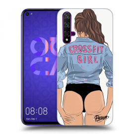 Picasee Silikónový čierny obal pre Huawei Nova 5T - Crossfit girl - nickynellow