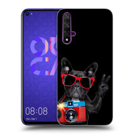 Picasee Silikónový čierny obal pre Huawei Nova 5T - French Bulldog