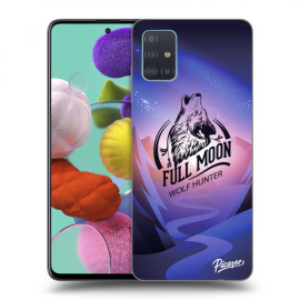 Picasee Silikónový čierny obal pre Samsung Galaxy A51 A515F - Wolf