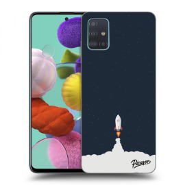 Picasee Silikónový čierny obal pre Samsung Galaxy A51 A515F - Astronaut 2