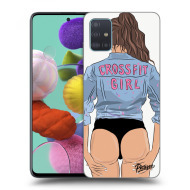 Picasee Silikónový čierny obal pre Samsung Galaxy A51 A515F - Crossfit girl - nickynellow - cena, porovnanie