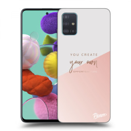 Picasee Silikónový čierny obal pre Samsung Galaxy A51 A515F - You create your own opportunities