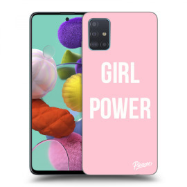 Picasee Silikónový čierny obal pre Samsung Galaxy A51 A515F - Girl Power