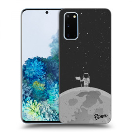 Picasee Silikónový prehľadný obal pre Samsung Galaxy S20 G980F - Astronaut