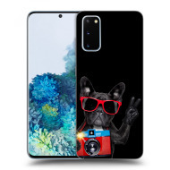 Picasee Silikónový čierny obal pre Samsung Galaxy S20 G980F - French Bulldog - cena, porovnanie