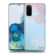 Picasee Silikónový prehľadný obal pre Samsung Galaxy S20 G980F - Flowers pattern - cena, porovnanie